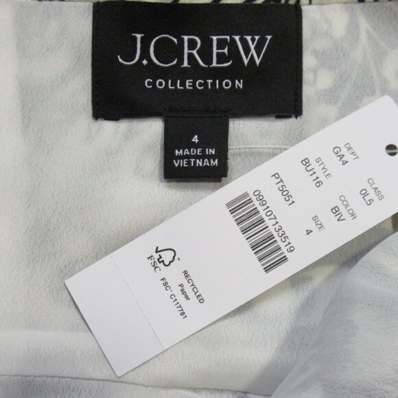 NWT J.Crew Collection Halter-tie Cupro-blend Dress in Classic Floral Print 4 - Picture 5 of 6